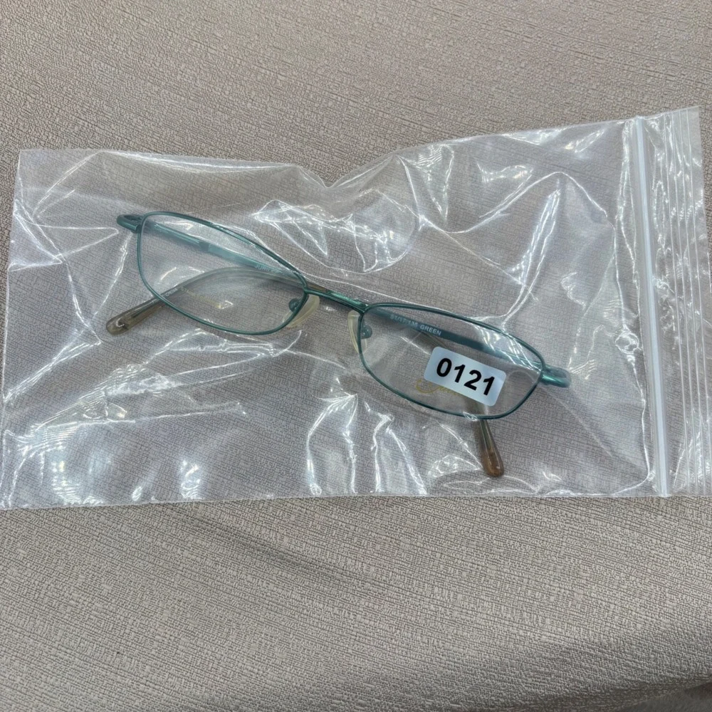 Jubilee Eyeglass Frames Women 51-17-135 Green Metallic Stainless Steel Librarian
